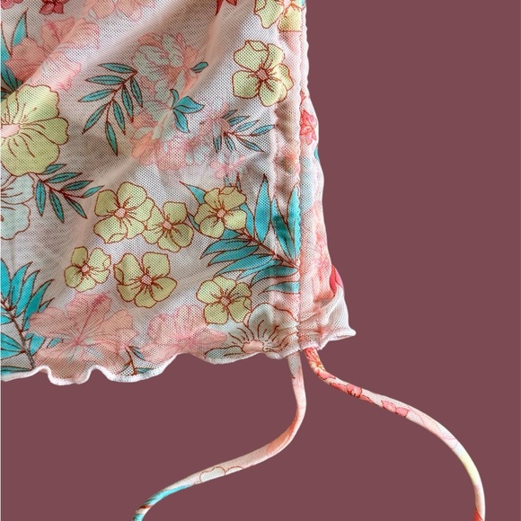 Celebrity Pink One Size 29x17 Stretchy Adult Juniors Swim Skirt‎ Cover Up Pastel - Picture 2 of 6